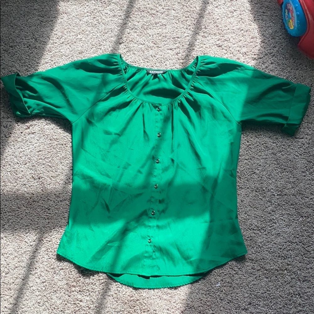 Green express blouse